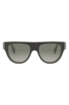 Fendi ' First 139mm Flat Top Sunglasses In Green