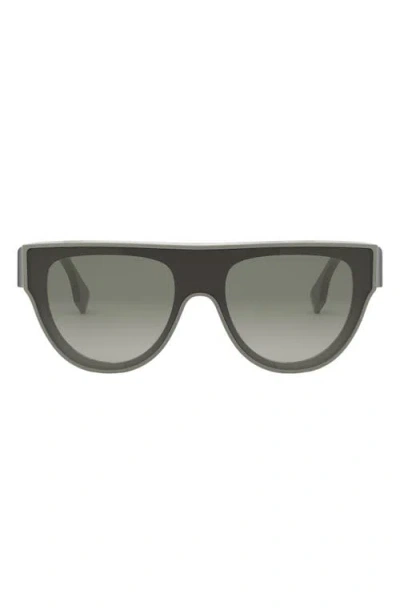 Fendi ' First 139mm Flat Top Sunglasses In Green