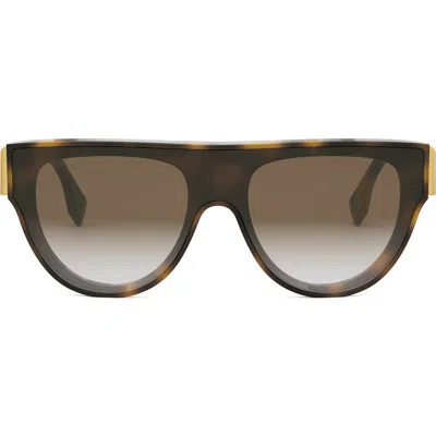 Fendi ' First 139mm Flat Top Sunglasses In Multi