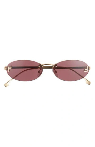 Fendi ' First 54mm Oval Sunglasses In Multi