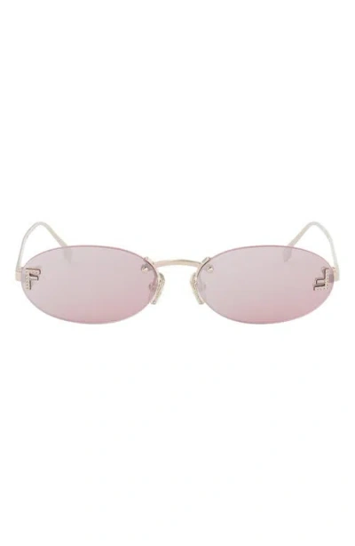 Fendi ' First 54mm Oval Sunglasses In Multi