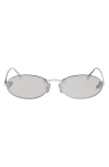 Fendi ' First 54mm Oval Sunglasses In Metallic
