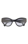 Fendi First 62mm Cat Eye Sunglasses In Black