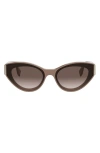 Fendi First Acetate Cat-eye Sunglasses In Brown