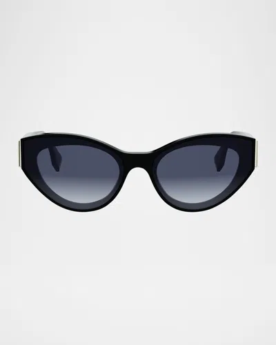 Fendi First Acetate Cat-eye Sunglasses In Brown