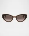 Fendi First Acetate Cat-eye Sunglasses In Brown