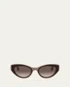 Fendi First Acetate Cat-eye Sunglasses In Brown