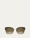 Fendi First Acetate Cat-eye Sunglasses In Ivory