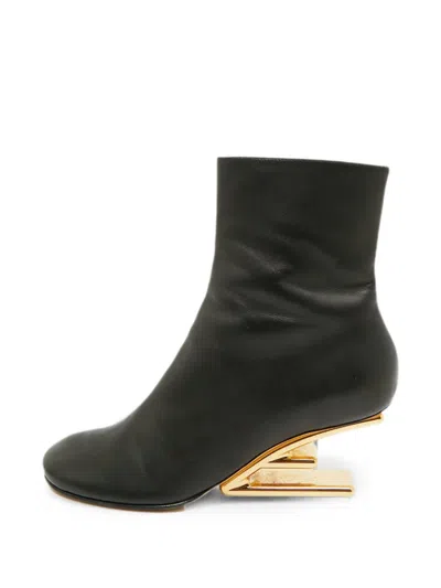 Pre-owned Fendi First Ankle Boots In Black