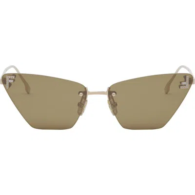 Fendi First Crystal 57mm Cat Eye Sunglasses In Multi