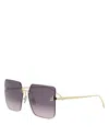 Fendi First Crystal Fe4082us 30y In Gold/purple Gradient