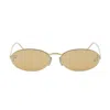 Fendi First Crystal Sunglasses In Gold