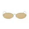 Fendi First Crystal Sunglasses In Gold