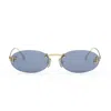 Fendi Eyewear Round Frame Sunglasses In Gold