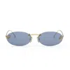 Fendi Eyewear Round Frame Sunglasses In Gold