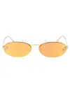 Fendi Eyewear Round Frame Sunglasses In Gold