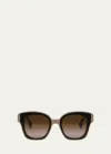 Fendi First Gradient Acetate Cat-eye Sunglasses In Slbrnbrng