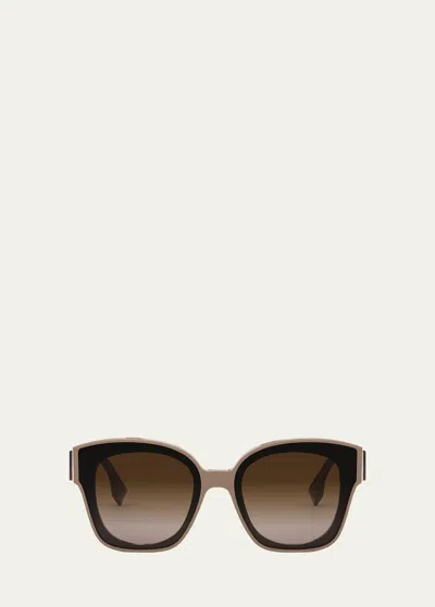 FENDI FIRST GRADIENT ACETATE CAT-EYE SUNGLASSES