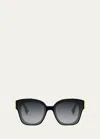 FENDI FIRST GRADIENT ACETATE SQUARE SUNGLASSES