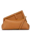 Fendi First Midi Nappa Leather Clutch