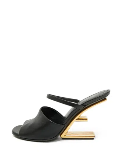 Pre-owned Fendi First Sandals In Black