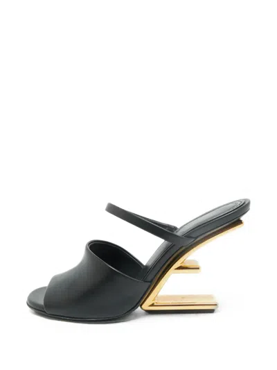 Pre-owned Fendi First Sculptural Sandals In Black