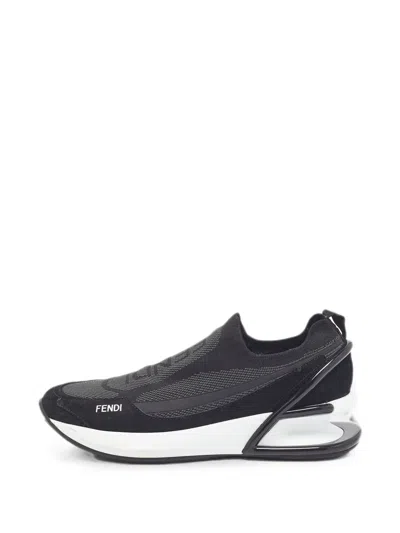 Pre-owned Fendi First Sneakers In Black