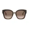 Fendi Eyewear Square Frame Sunglasses In Brown