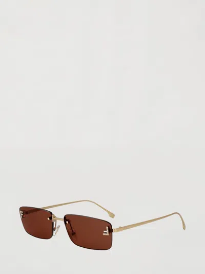 Fendi First Sunglasses In Metal In Gold