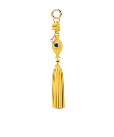 Fendi Fish Charm In Yellow