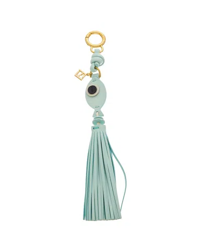 Fendi Fish Leather Charm In Green