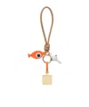 Fendi Fish Tech Charm In Brown