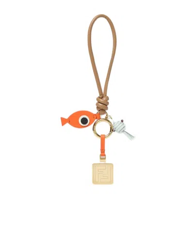 Fendi Fish Tech Charm In Multi
