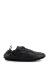 Fendi Stretchy Heel Round Toe Rubber Sole Sneakers In Black