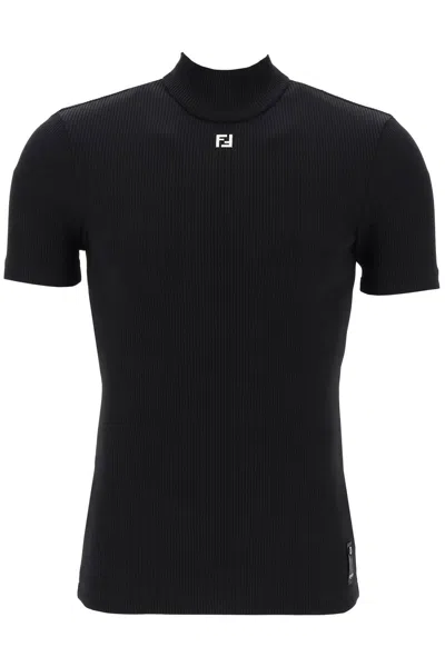 Fendi Fit  Short-sleeved Slim In Black