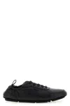 Fendi Calf Leather Sneakers With Subtle Branding In Black