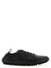 Fendi Stretchy Heel Round Toe Rubber Sole Sneakers In Black