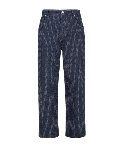 Fendi Five-pocket Jeans In Black