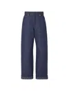 Fendi Long Jeans In Blue