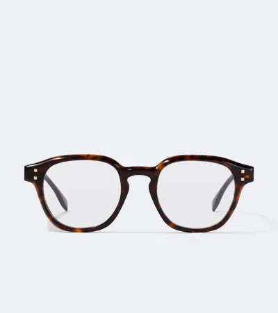 Fendi Five Sisters Square Glasses In Brown