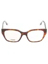 Fendi Flame Effect Classic Glasses In 052 - Black