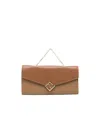 Fendi Solid Color Wallet In Brown