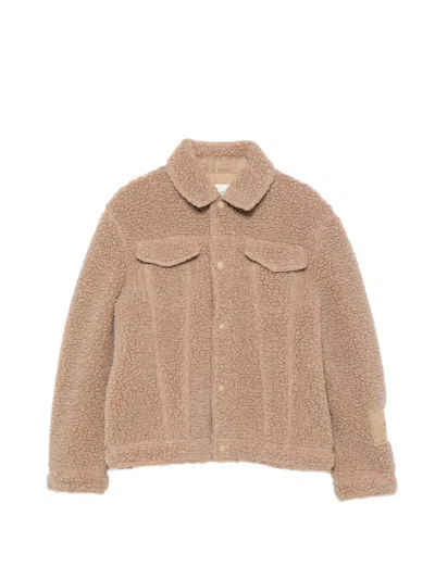 Fendi Flap-pocket Jacket In Brown