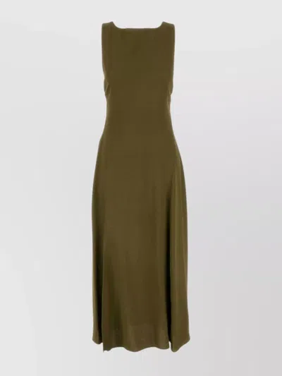 Fendi Women's Olive Sablã£â© Dress In Olive Branch