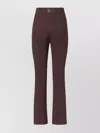 Fendi Flared Hem Trousers Seam Detailing In Brown