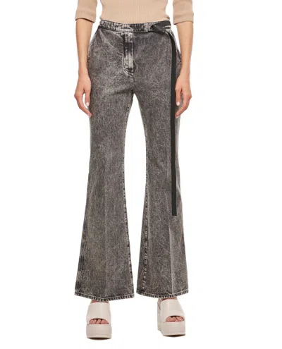 Fendi Flared Jeans In Grey