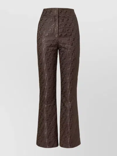 Fendi Flared Ski Pants In Brown