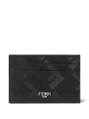 Fendi Flat Card Case Accessories In Black