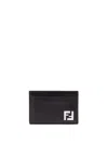 Fendi Slim Squared Ff Card Holder In Multi