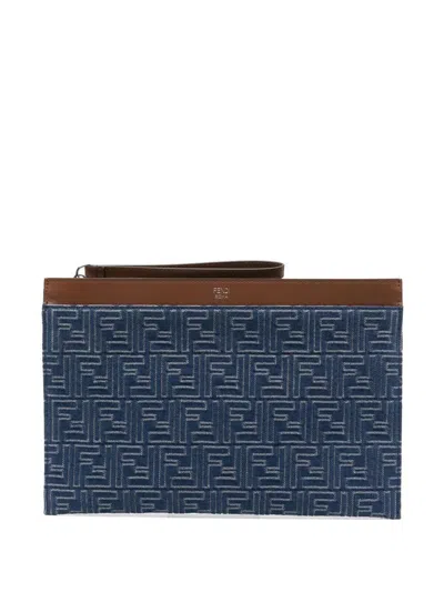 Fendi Flat Pouch Medium Ff Bags In Multi
